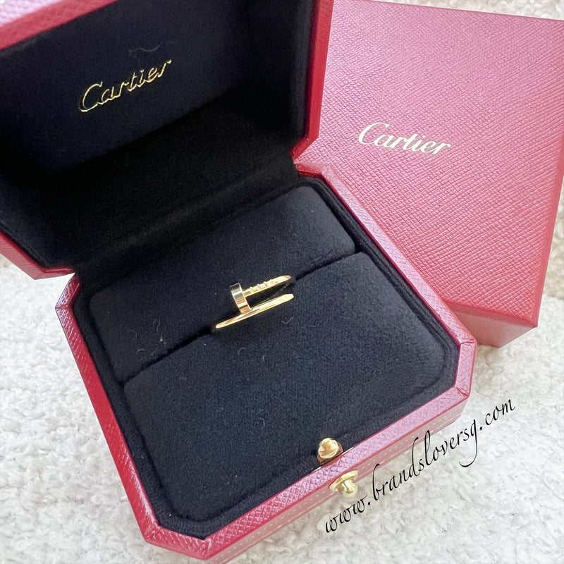 Cartier Juste Un Clou JUC Small Model Ring in 18K Yellow Gold Sz 52