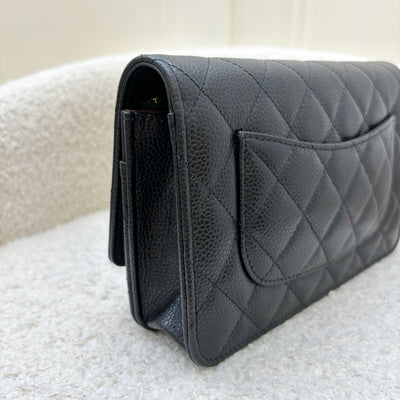 Chanel Classic Wallet on Chain WOC in Black Caviar and GHW