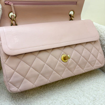 Chanel Vintage Medium Classic Flap CF in Sakura Pink Lambskin and AGHW