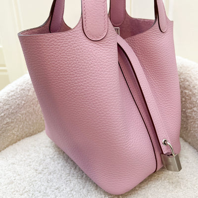 Hermes Picotin 18 in Mauve Sylvestre Clemence Leather and PHW