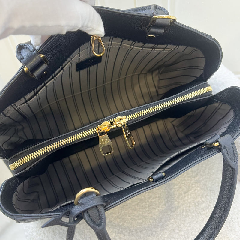 LV Montaigne MM in Black Empreinte Leather and GHW