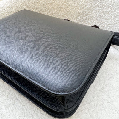 Hermes Constance 24 in Noir Black Epsom Leather and GHW