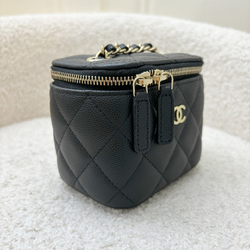 Chanel Mini Vanity in Black Caviar and LGHW