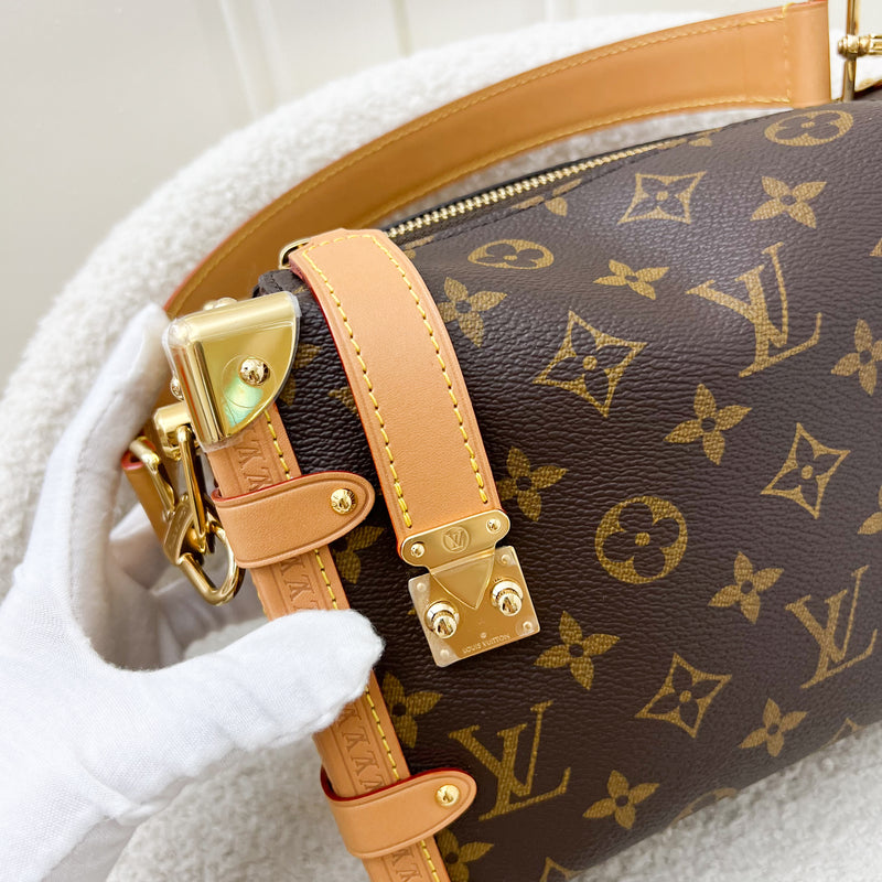 LV Side Trunk MM Bag in Monogram Canvas and GHW