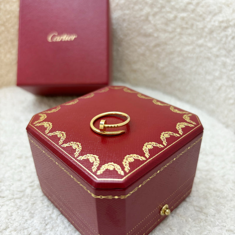 Cartier Juste Un Clou JUC SM Ring in 18K Yellow Gold Sz 52