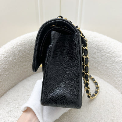 Chanel Small Classic Flap CF in Black Caviar and GHW