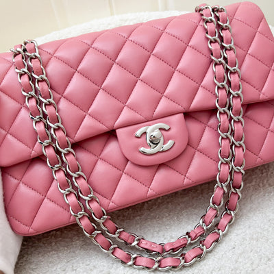 Chanel Medium Classic Flap CF in Pink Lambskin and SHW