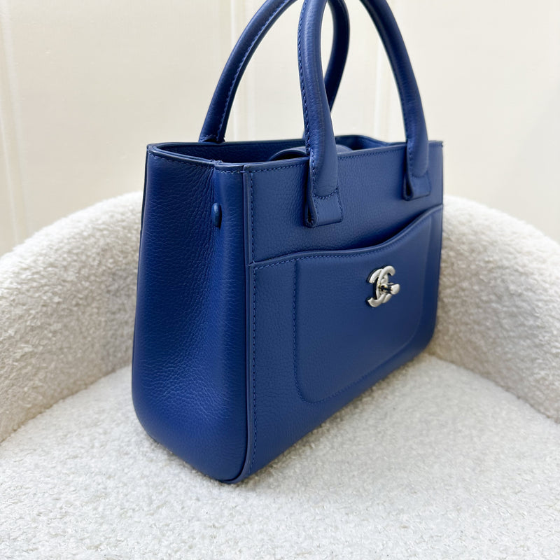 Chanel Neo Executive Mini Tote in Blue Caviar and SHW