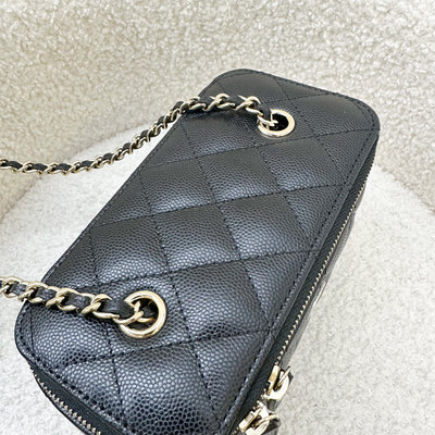 Chanel Classic Small Vanity in Black Caviar and LGHW