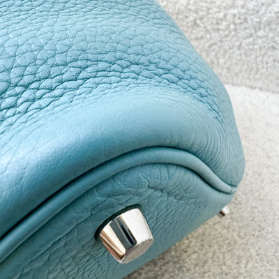 Hermes Picotin 18 in Blue / Green (Likely Bleu Paon) Clemence Leather and PHW