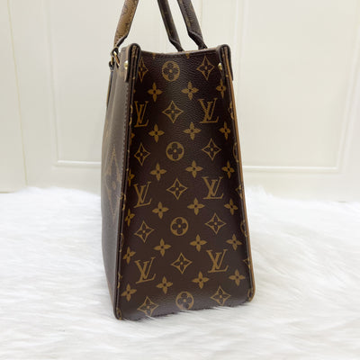 LV Onthego MM in Reverse Monogram Canvas and GHW