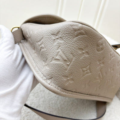 LV Diane PM in Tourterelle (Grey) / Creme Giant Monogram Empreinte Leather and GHW