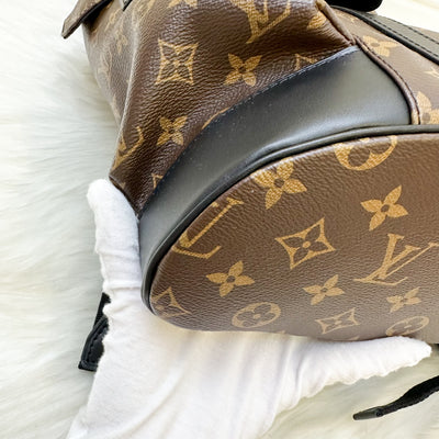 LV Christopher MM Backpack in Monogram Canvas, Black Leather Trim and SHW