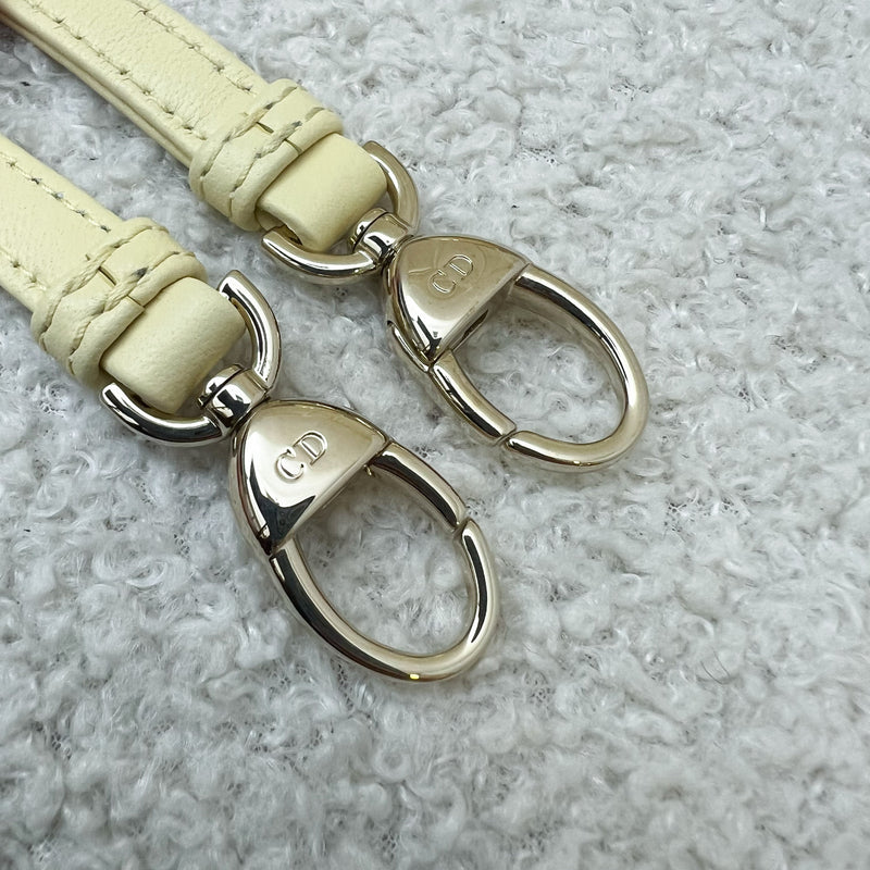 Dior Micro Lady Dior in Pale Yellow Lambskin and GHW