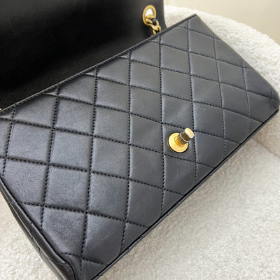 Chanel 23P Seasonal Flap Bag in Black Lambskin and AGHW