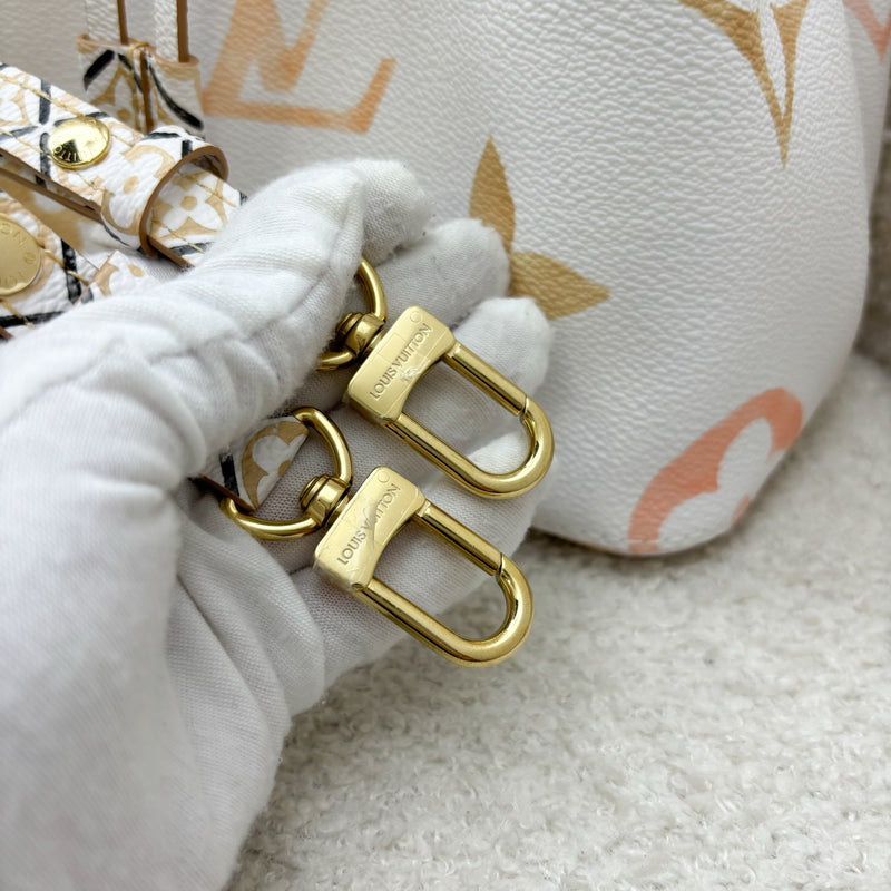 LV Neonoe BB Bucket Bag in 2023 By The Pool Beige / Pink Canvas and GHW