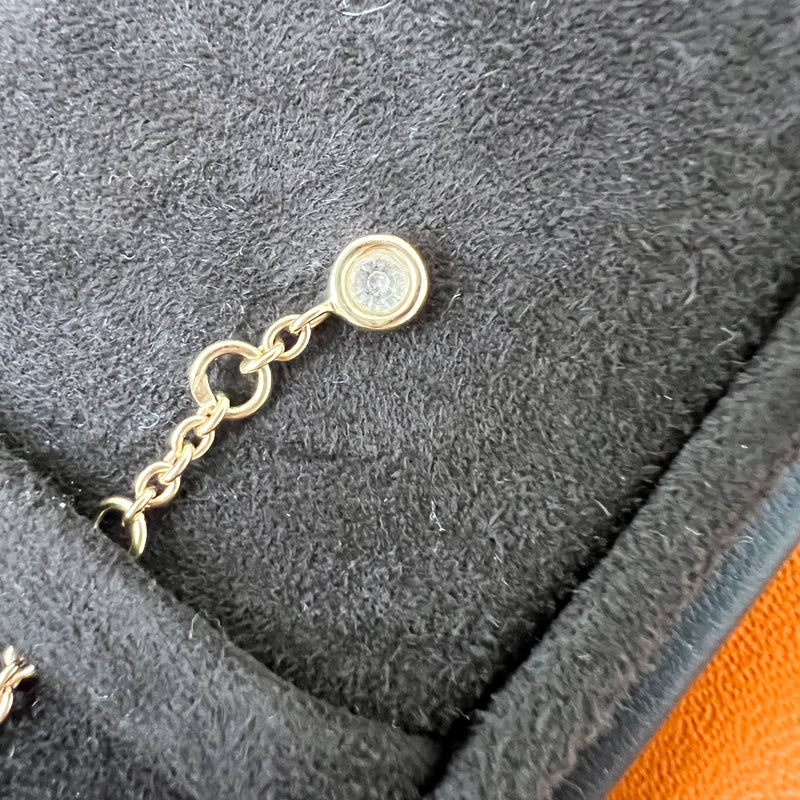 Hermes Finesse Bracelet Paved with Diamonds in 18K Rose Gold