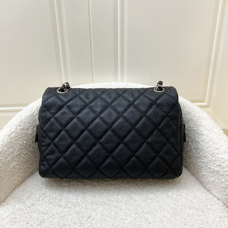 Chanel Easy Caviar Medium Flap Bag in Black Caviar and SHW