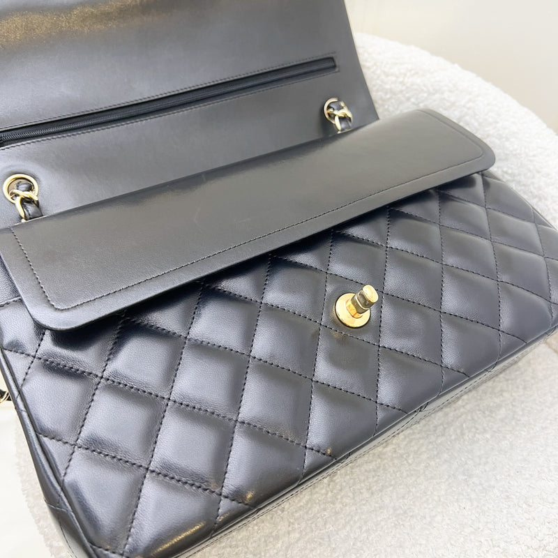 Chanel Jumbo Classic Double Flap CF in Black Lambskin and GHW