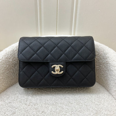 Chanel Like A Wallet Small Flap Bag in Black Caviar and SHW