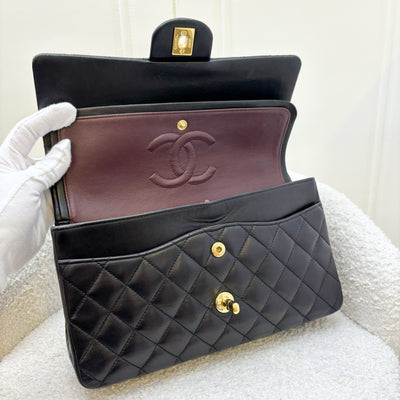 Chanel Medium Classic Flap CF in Black Lambskin and GHW