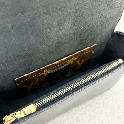 LV Officier Case in Black Calfskin and GHW