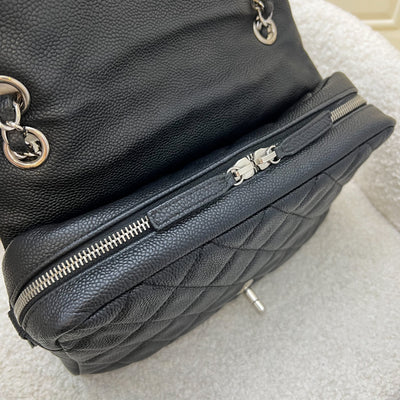 Chanel Easy Caviar Medium Flap Bag in Black Caviar and SHW