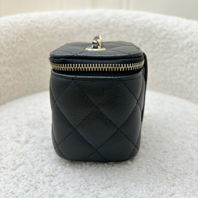 Chanel Mini Vanity in Black Caviar and LGHW