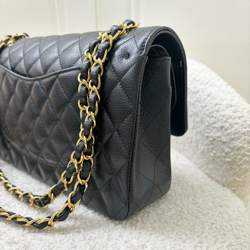 Chanel Medium Classic Flap CF in Black Caviar and GHW