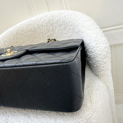 Chanel Jumbo Classic Flap DF in Black Caviar and GHW