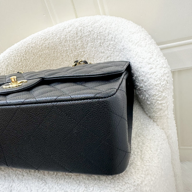 Chanel Jumbo Classic Flap DF in Black Caviar and GHW