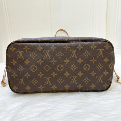 LV Neverfull MM in Monogram Canvas, Yellow Interior and GHW (No attached pouch)