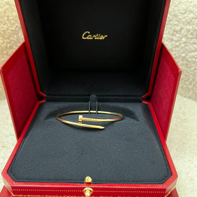 [May 2025] Cartier Juste Un Clou JUC Bracelet in 18K Yellow Gold Size 16