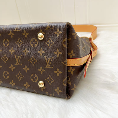 LV Carryall MM Hobo Bag in Monogram Canvas and GHW