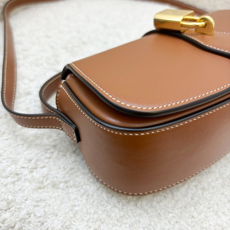 Celine Tabou Clutch on Strap in Tan Calfskin and GHW