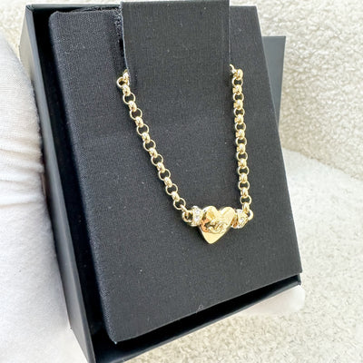 Chanel ⁠24P Heart Choker in Gold Tone HW