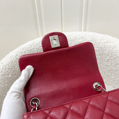 Chanel Classic Square Mini Flap in Red Caviar and SHW