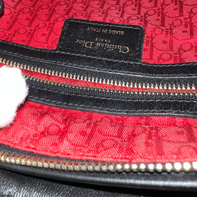 Dior Medium Lady Dior in Black Lambskin and GHW