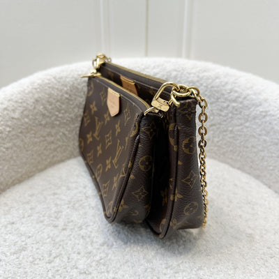 LV Multi Pochette Accessoires MPA in Monogram Canvas, Khaki Strap and GHW (No Round Pouch)