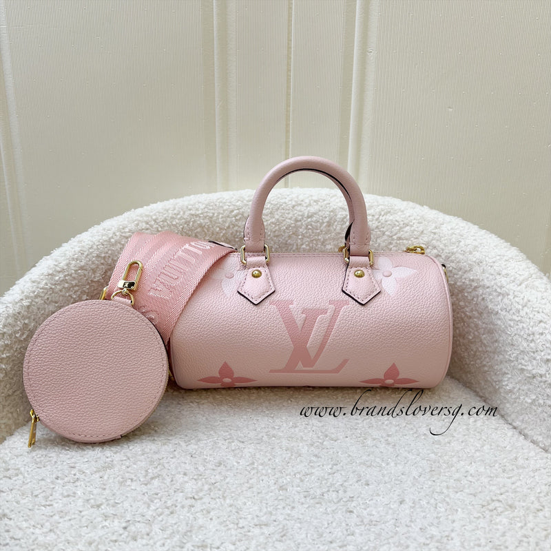 LV Papillon BB By the Pool Gradient Pink Empreinte Leather