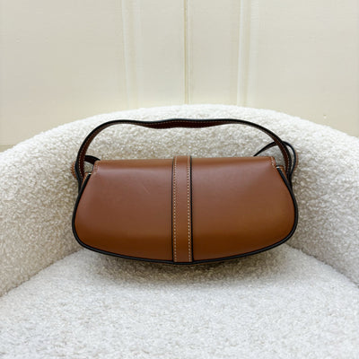 Celine Tabou Clutch on Strap in Tan Calfskin and GHW