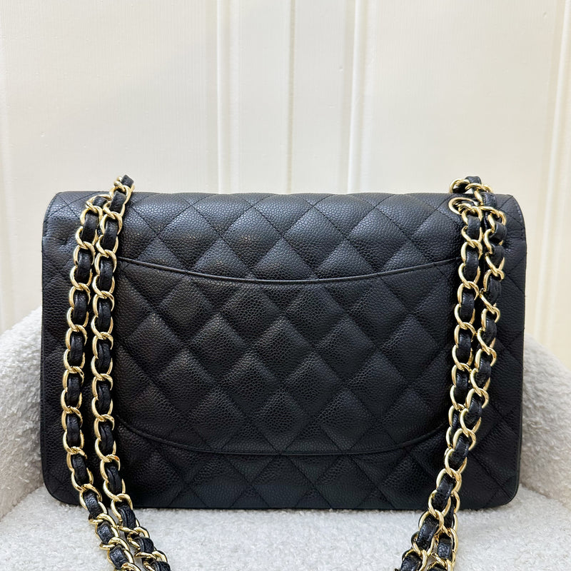 Chanel Jumbo Classic Flap DF in Black Caviar and GHW