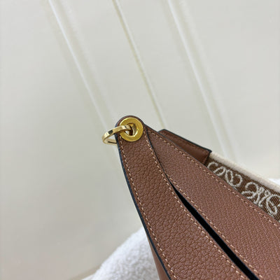 Loewe Luna Shoulder Bag in Tan / Brown Calfskin and GHW