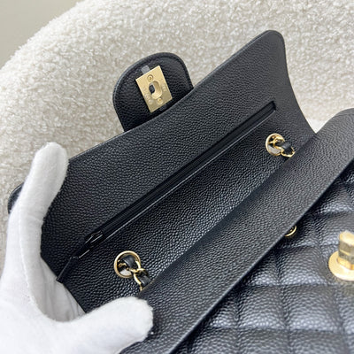 Chanel Small Classic Flap CF in Black Caviar and GHW