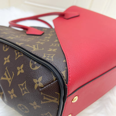 Louis Vuitton LV Kimono Tote Bag in Monogram Canvas, Red Leather and GHW