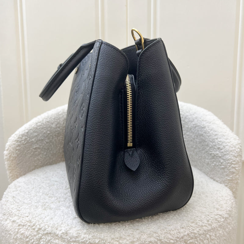 LV Montaigne MM in Black Empreinte Leather and GHW