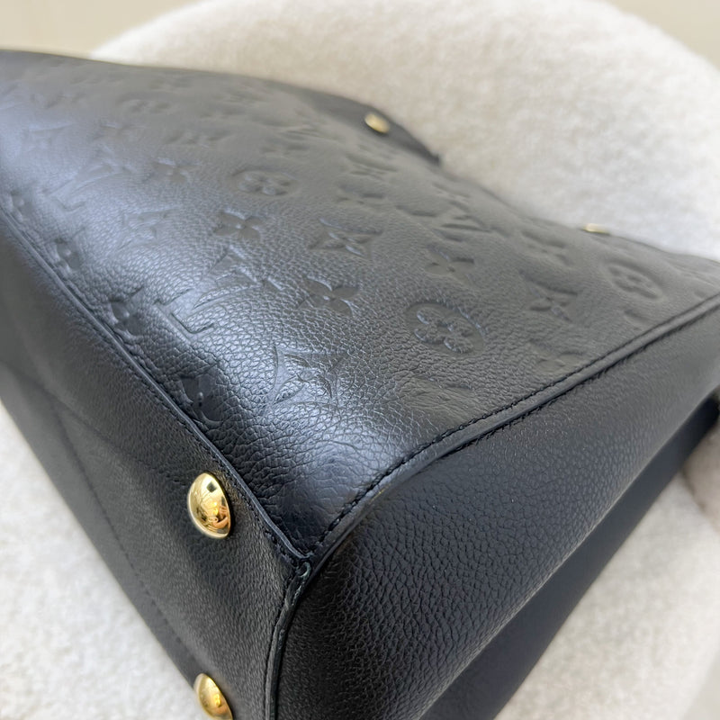 LV Montaigne MM in Black Empreinte Leather and GHW