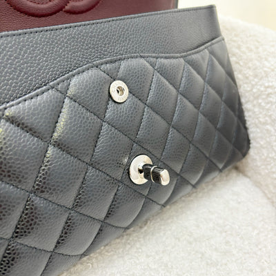 Chanel Medium Classic Flap CF in Black Caviar and SHW