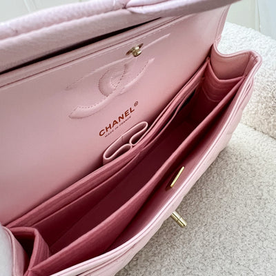 Chanel Medium Classic Flap CF in 22S Light Pink Caviar and LGHW