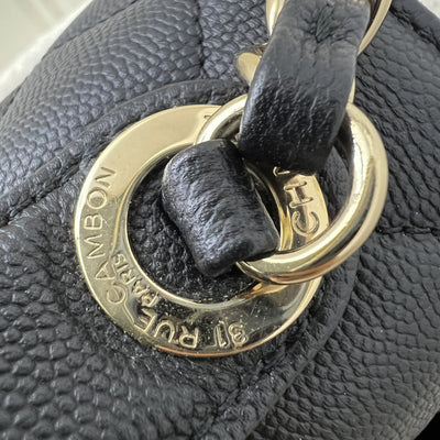 Chanel Large Business Affinity Flap in Black Caviar and LGHW